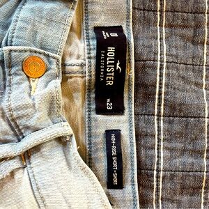Hollister denim short shorts. Size 00